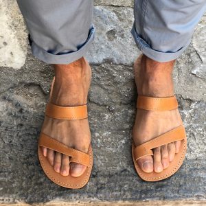 Mens Sandals Greek Leather Beach Summer Shoes.