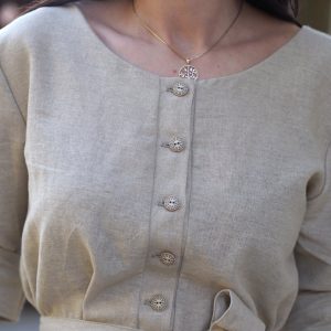 Women Linen Dress/beige Women/summer Dress/oversize Dress/linen Summer Dress/women