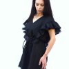 Women Linen Dress Black Elegant For Summer Boho