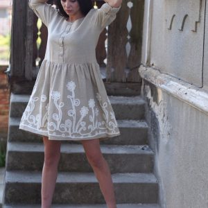 Loose Linen Dress Women Maxi Summer For Oversized