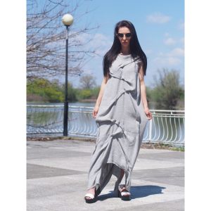 Extravagant Long Dress Women Maxi Linen Casual Spring