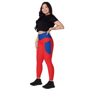 Red Leggings With Pockets
