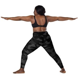 Black Camo Leggings With Pockets