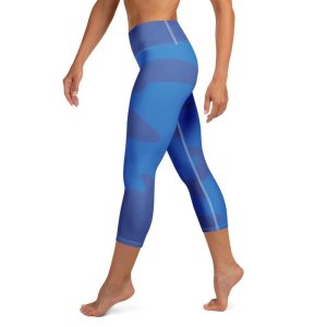 Yoga Capri Blue Camo Leggings