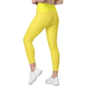 Yellow Leggings With Pockets
