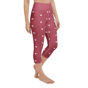 Red Yoga Capri Leggings